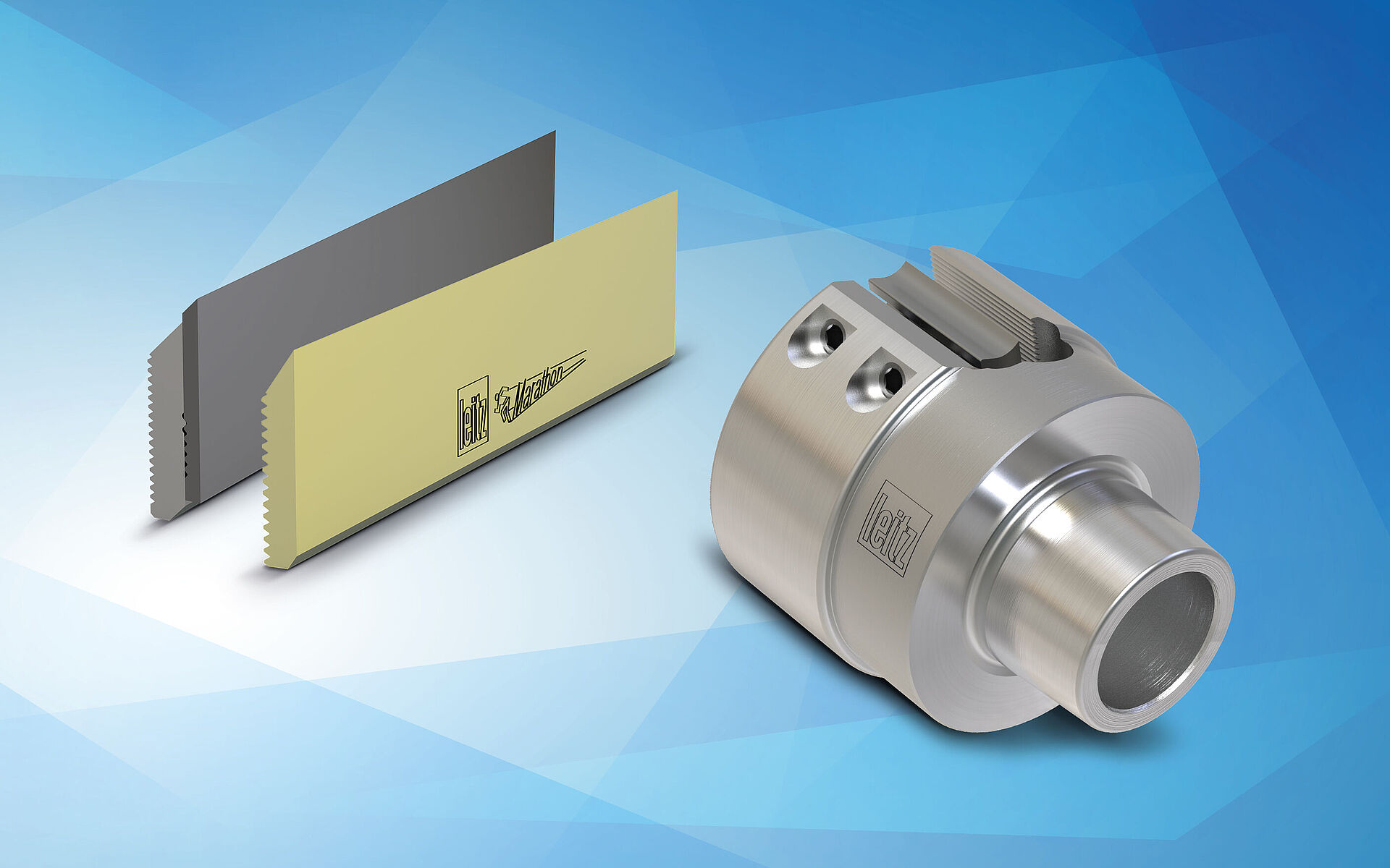 Фреза Leitz для обработки плоских и профильных поверхностей, оснащенная бланкетами с зубчатым рифлением на опорной грани