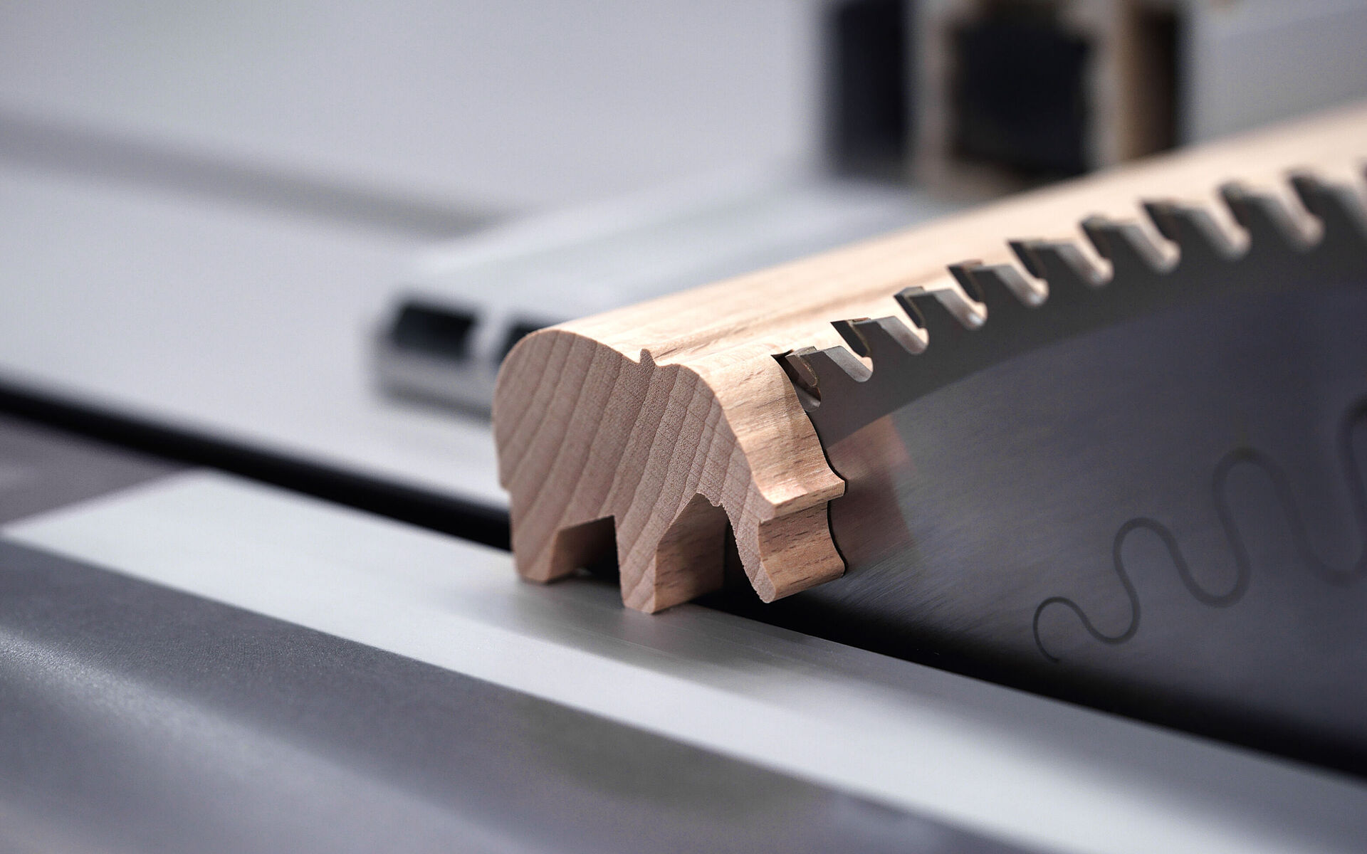 Leitz Kreissägeblatt Katana auf Formatkreissäge