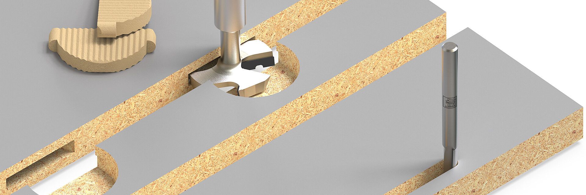 Leitz Zestaw frezów trzpieniowych Diamaster do połączeń FixChip®