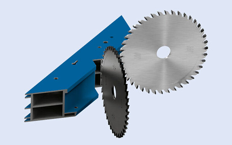 Leitz Werkzeuge zum Fräsen und Sägen von Ausklinkungen in Aluminium