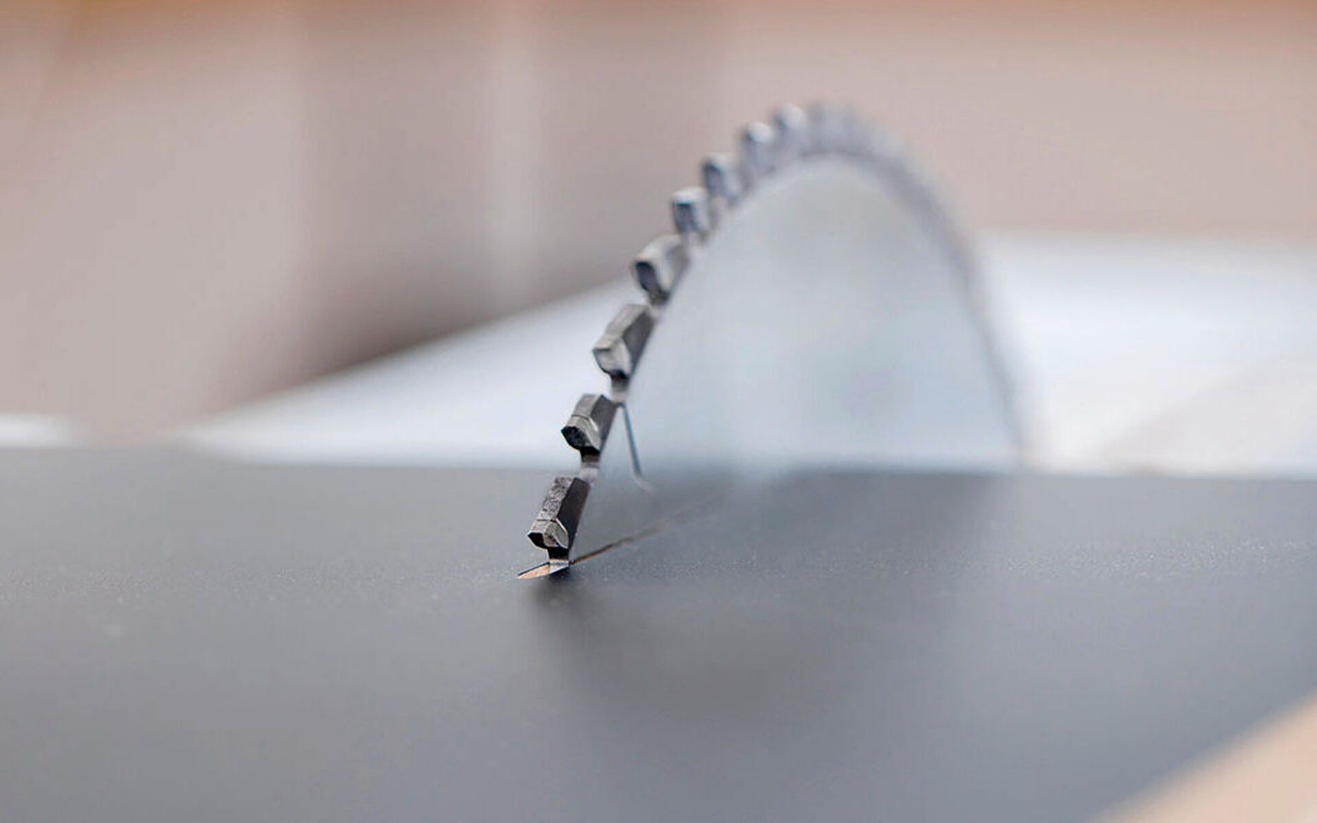 Leitz Kreissägeblatt RazorCut auf Plattenaufteilsäge