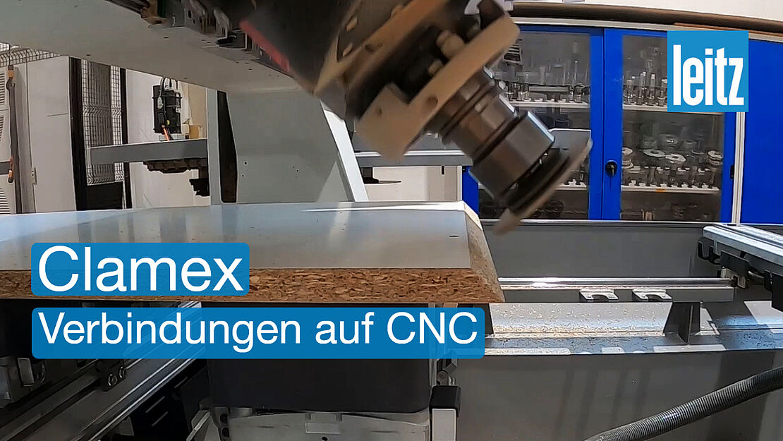How to process Clamex connection grooves on a CNC machine #cnc #woodworking #cncmachine #leitzgroup