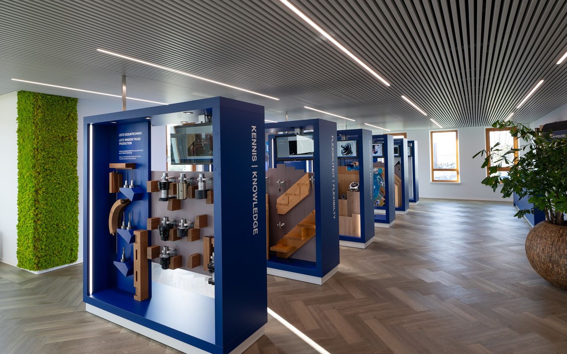 Leitz heeft in Elst een eigen showroom om uitgebreid met de klant te sparren.