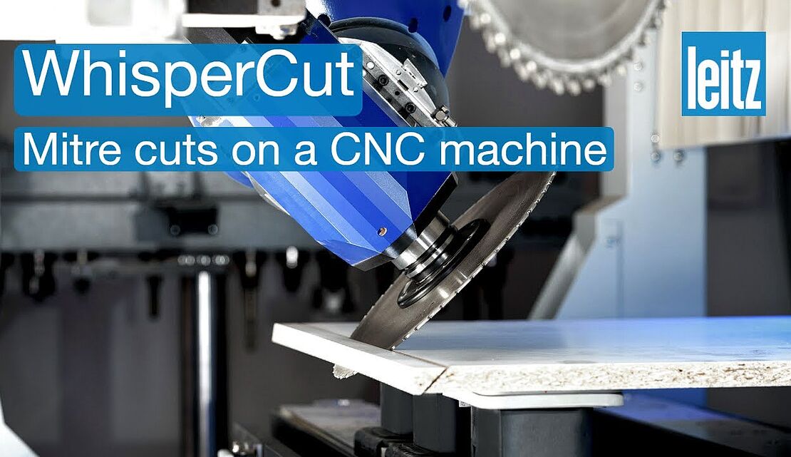 Mitre cuts with Leitz WhisperCut circular sawblade   #cnc #woodworking #tools #leitzgroup